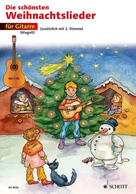 Die schönsten Weihnachtslieder, in very easy Arrangements – 1-2 guitars – Schott Digital