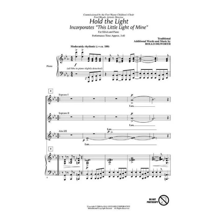 Dilworth, Rollo – Hold the Light