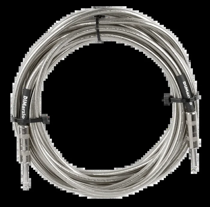 Dimarzio EP1718MC 18 Foot Pro Guitar Cable – Metallic Chrome