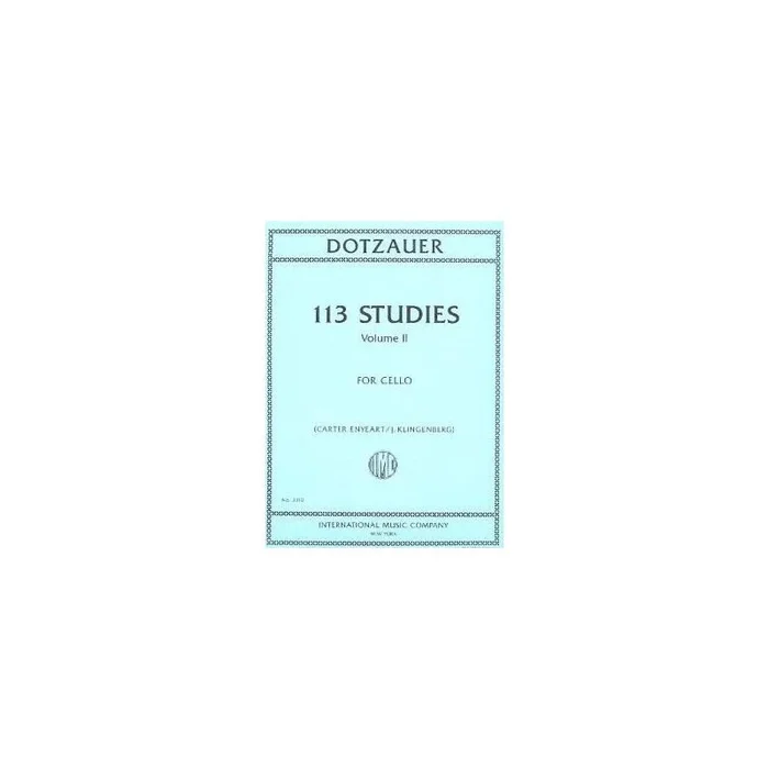 Dotzauer, Justus Johann Friedrich – 113 Studies Volume 2 Vol. 2