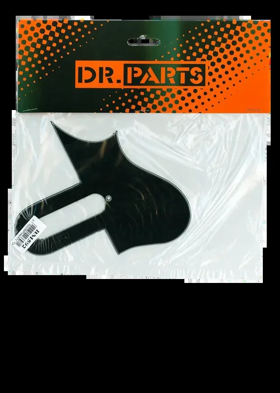 Dr Parts Mandolin Scratchplate 3 Ply Black with Pickup Route – Model BM592