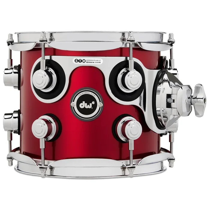 Drum Workshop DWe Rack Tom 7×8″ – Black Cherry Metallic