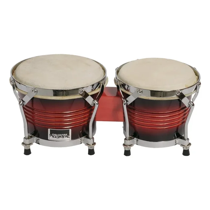 Drumfire 6.5″ and 7.5″ Wood Bongos (Natural Gloss)