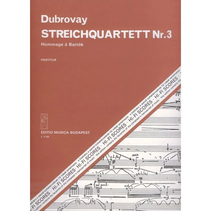 Dubrovay, László – String Quartet No.3