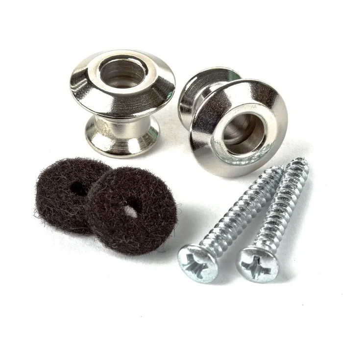 DUNLOP 2PSLS031N Straplok Dual Design Strap Button Set – Nickel