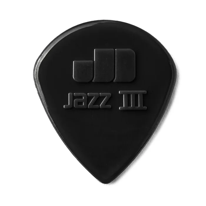 Dunlop Jazz III Nylon Stiffo Picks in Black 6 Pack – 47P3S
