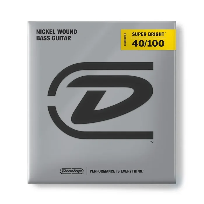 Dunlop Super Bright Nickel Medium 4-String Bass Guitar Strings (40-100)