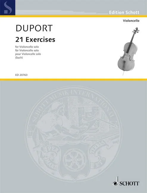 Duport, Jean-Louis : Duport, Jean-Louis : 21 Exercises, – cello – Schott Digital