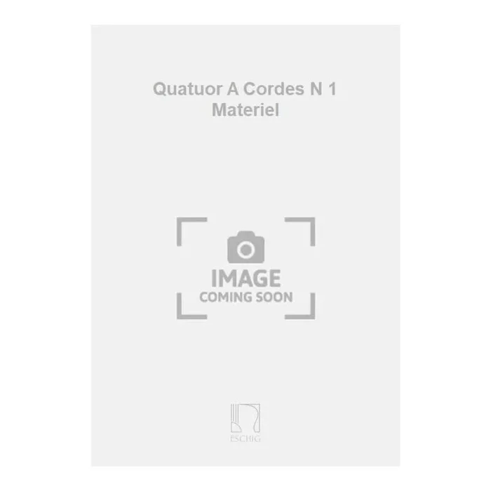 Durey, Louis – Quatuor A Cordes N 1 Materiel