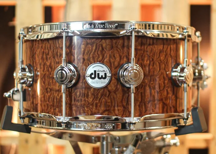 DW 6.5×14 Collector’s Maple Mahogany Tortoise Shell Pomelle Snare Drum – SO#1315795