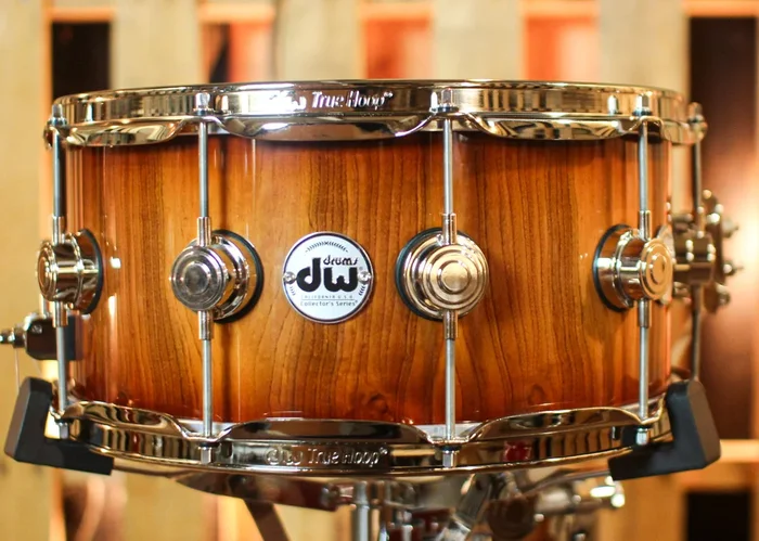 DW 6.5×14 Collector’s Pure Almond Natural to Almond Burst Snare Drum – #1 of 2 – SO#1410004
