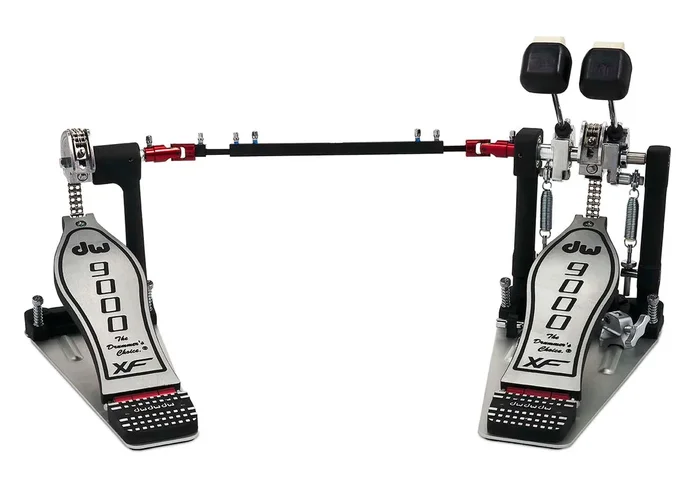 DW 9000 Series Double Chain Drive Extended Footboard Double Bass Drum Pedal – DWCP9002XF