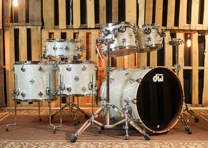 DW Collector’s Maple Mahogany Broken Glass Drum Set – 22,10,12,14,16,14sn – SO#1416749