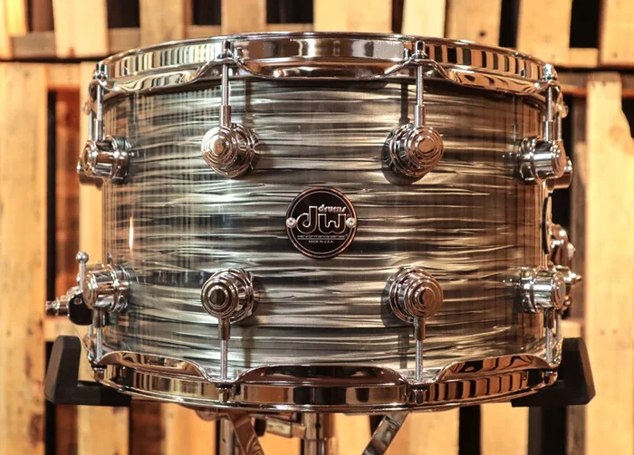 DW Performance Pewter Oyster Snare Drum – 8×14