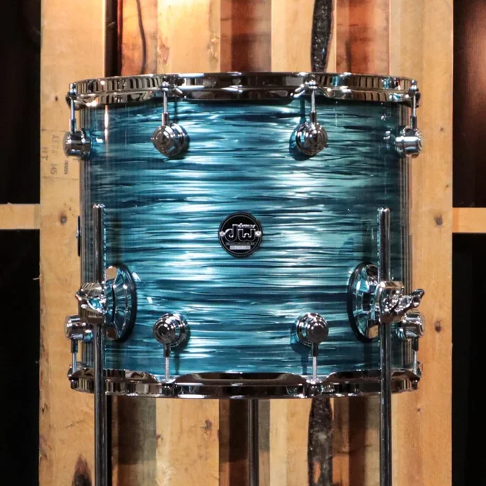 DW Performance Turquoise Oyster Floor Tom – 12×14