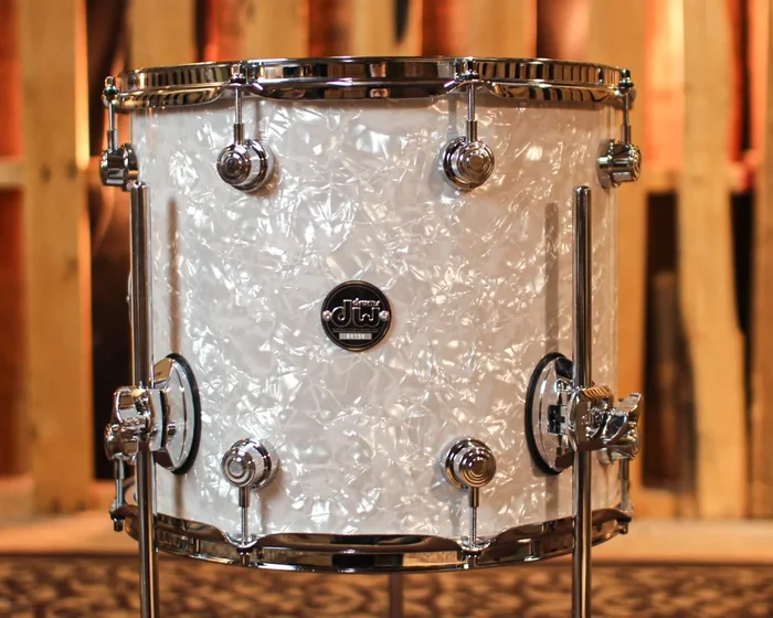 DW Performance White Marine Pearl Floor Tom – 12×14