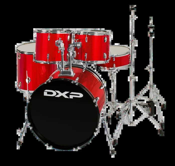 DXP Pioneer Series 22/12/13/16+14S 5pc Drum Kit – Candy Apple Sparkle