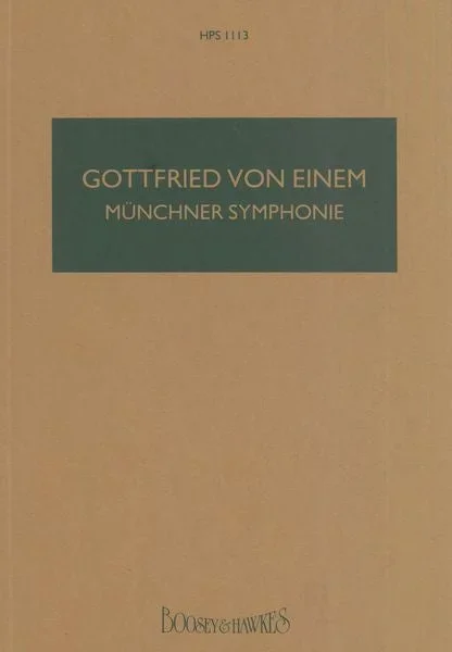 Einem: Münchner Symphonie, Op. 70