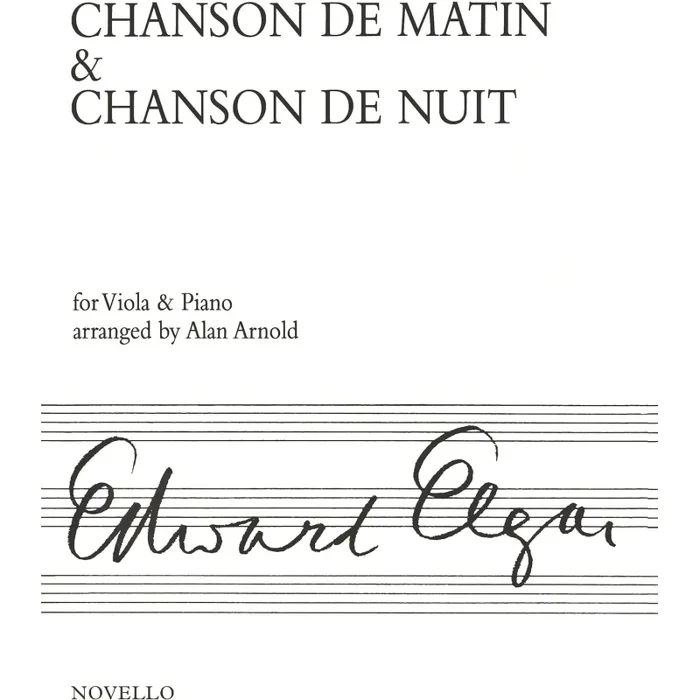 Elgar, Edward – Chanson De Matin And Chanson De Nuit (Viola/Piano)