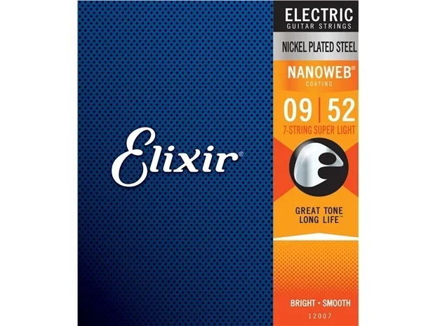 Elixir : 12007: Elec Nanoweb 7 String Super Lite 9-52