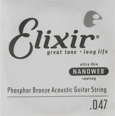Elixir E14147 Phosphor Nano 047″ Single String