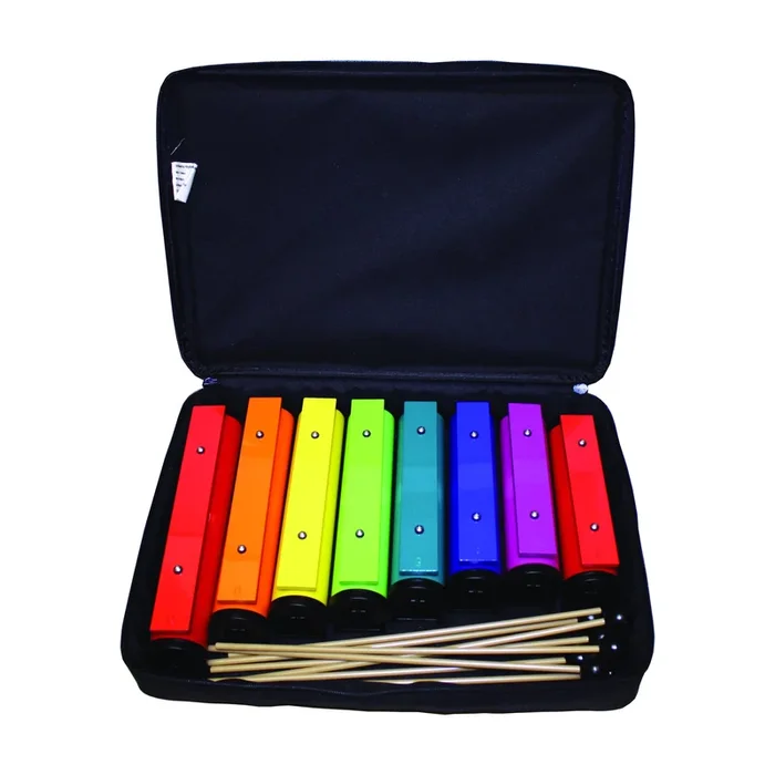 Ensemble de cloches à résonateur diatonique en do majeur CHROMA-NOTES à 8 notes