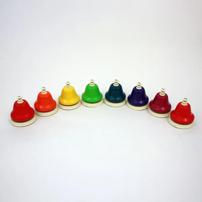 Ensemble de cloches de bureau diatoniques en do majeur CHROMA-NOTES à 8 notes