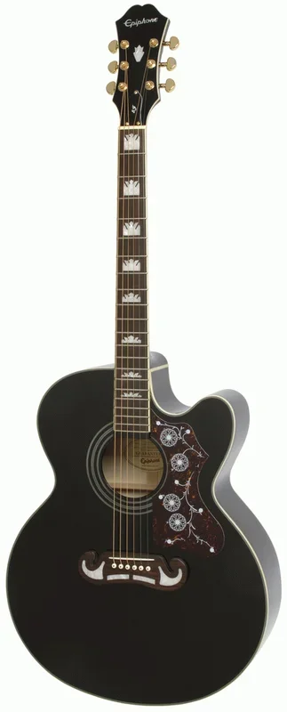 EPIPHONE EJ200SCE BK Jumbo Acoustic Guitar