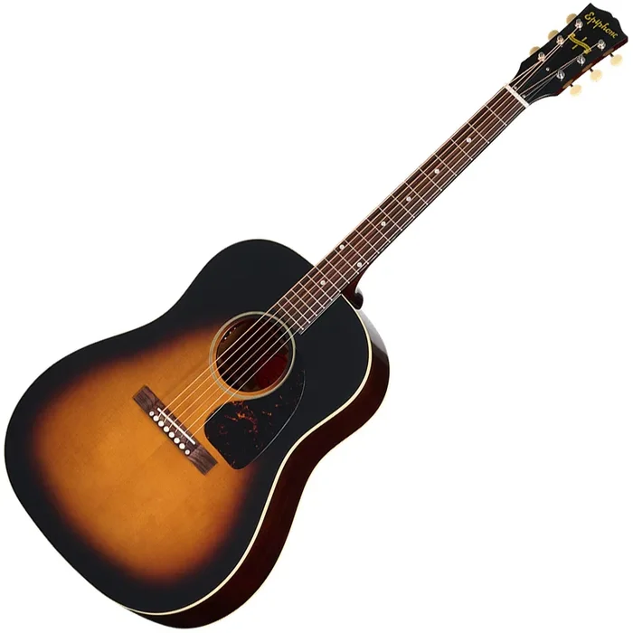 Epiphone Inspired by Gibson 1942 Banner J 45 Acoustic Electric in Vintage Sunburst w/Gig Bag – ECJ45RVSNNH