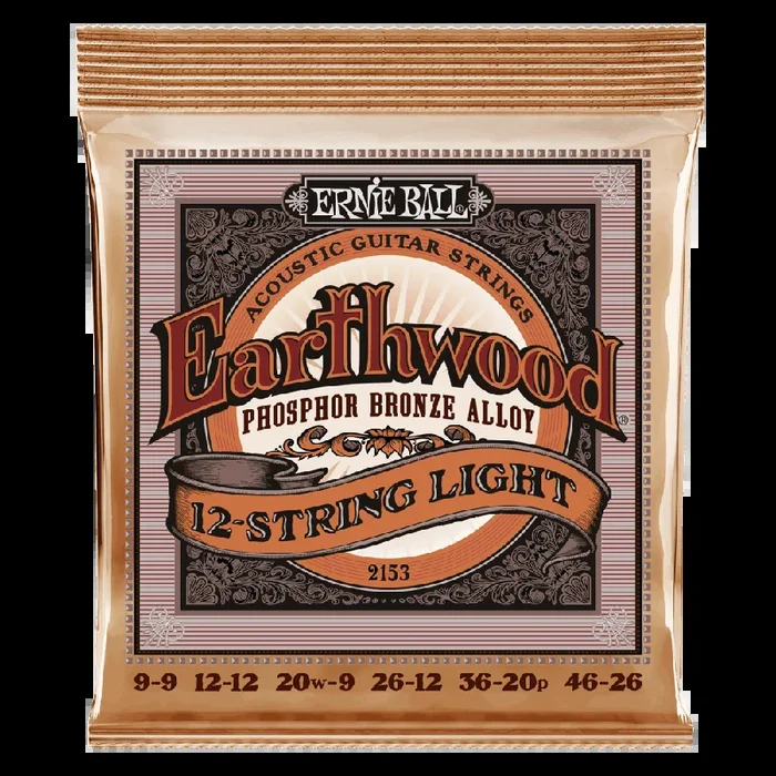 Ernie Ball Earthwood 12-String Light Phosphor Bronze Acoustic Guitar Strings