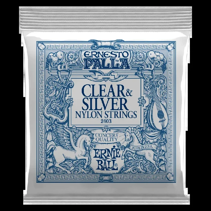 Ernie Ball Ernesto Palla Clear and Silver Nylon Classical Guitar String