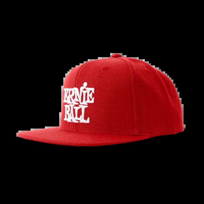 Ernie Ball Red with White Stacked Logo Hat