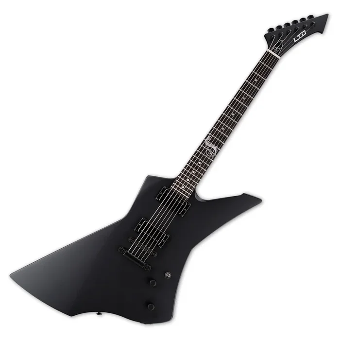 ESP LTD Snakebyte James Hetfield Signature Series Electric Guitar in Black Satin – LSNAKEBYTEBLKS