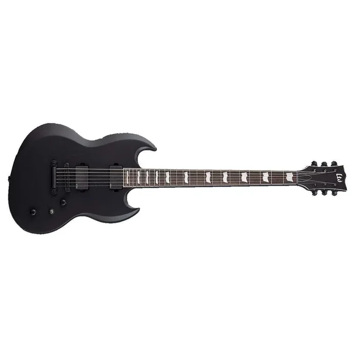 ESP LTD VIPER-400B Electric Guitar Baritone Black Satin w/ EMGs – LVP-400BBLKS