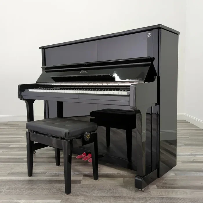 Essex Studio Upright Piano-Model EUP-123-48″ Ebony Polish