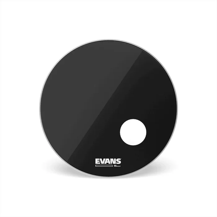 Evans EQ3 Black Resonant Bass Drumhead 22″