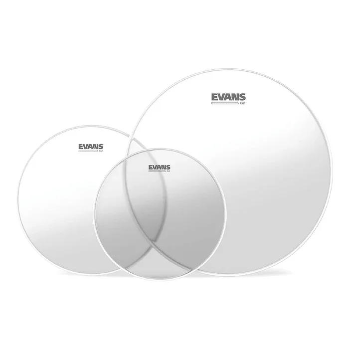 Evans G2 Tompack, Clear, Standard (12 inch, 13 inch, 16 inch)