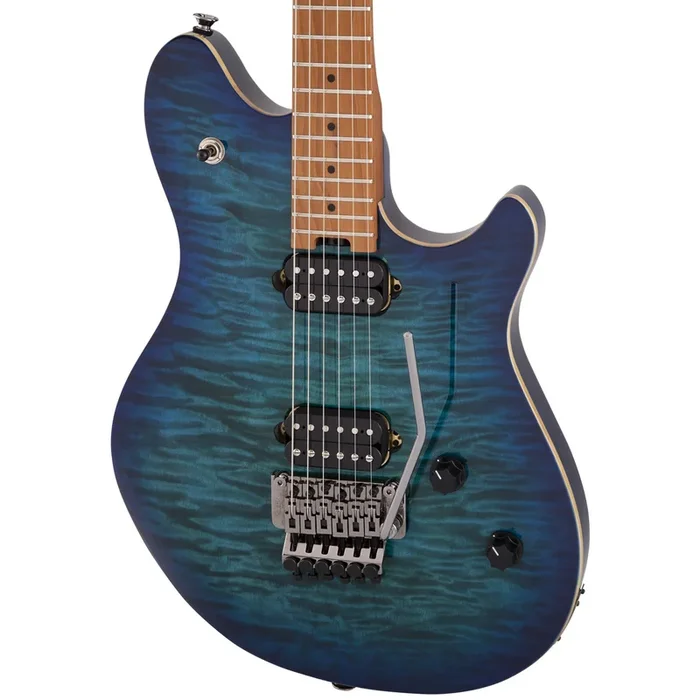 EVH Wolfgang Standard QM Electric Guitar Baked Maple Fingerboard, Chlorine Burst
