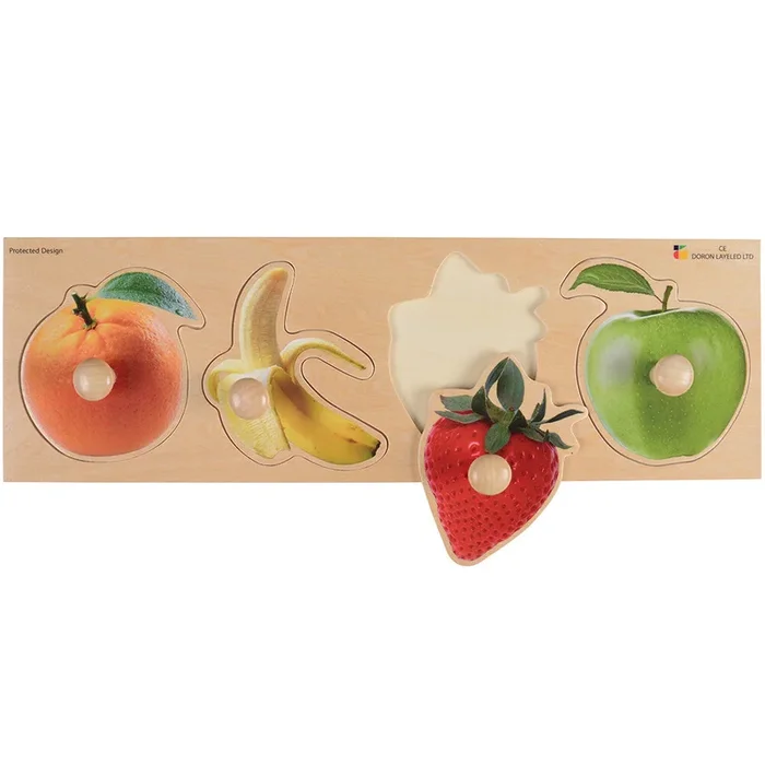 Extra Wide Knobbed Puzzle – Fruit