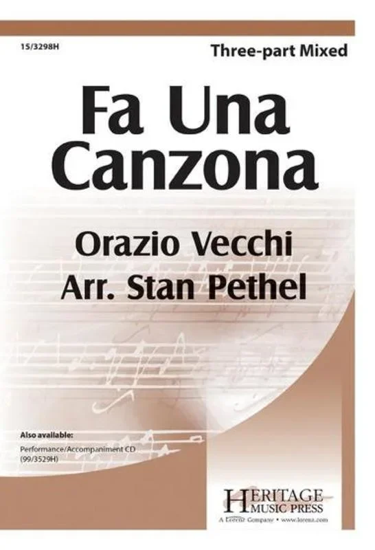 Fa Una Canzona 3 Part Mixed (Octavo)