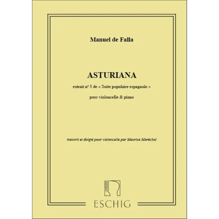 Falla, Manuel – Asturiana