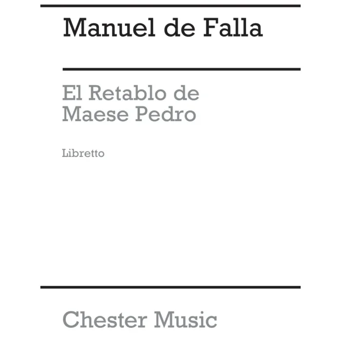 Falla, Manuel – El Retablo De Maese Pedro (French Edition)