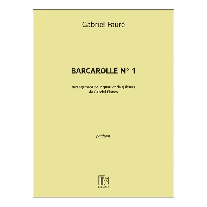 Fauré, Gabriel – Barcarolle n°1