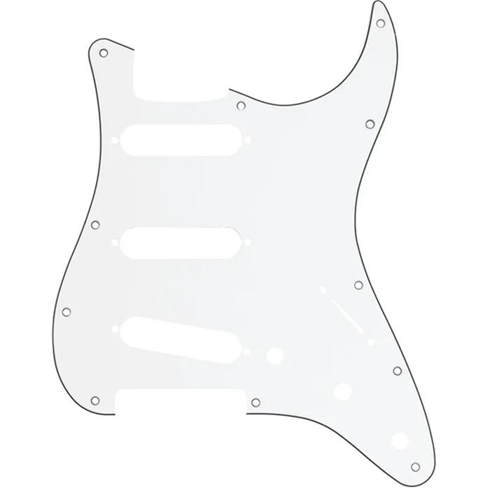 FENDER #0991360000 Pickguard, Stratocaster S/S/S, 11-Hole Mount, W/B/W, 3-Ply