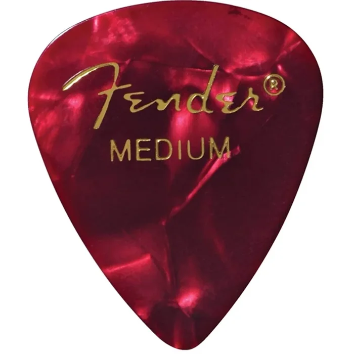 FENDER #1980351809 Red Moto Med Picks 12 Pk