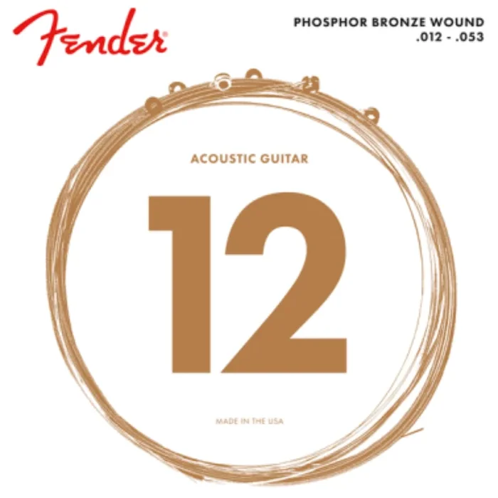 Fender 60L PHOSPHOR BRONZE ACOUSTIC STRINGS 12 53 – 0730060403
