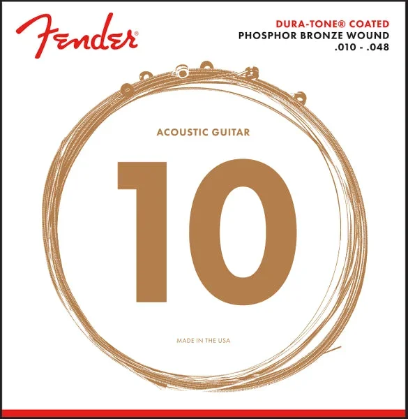 Fender 860XL Phosphor Bronze Dura Tone Coated 10 48