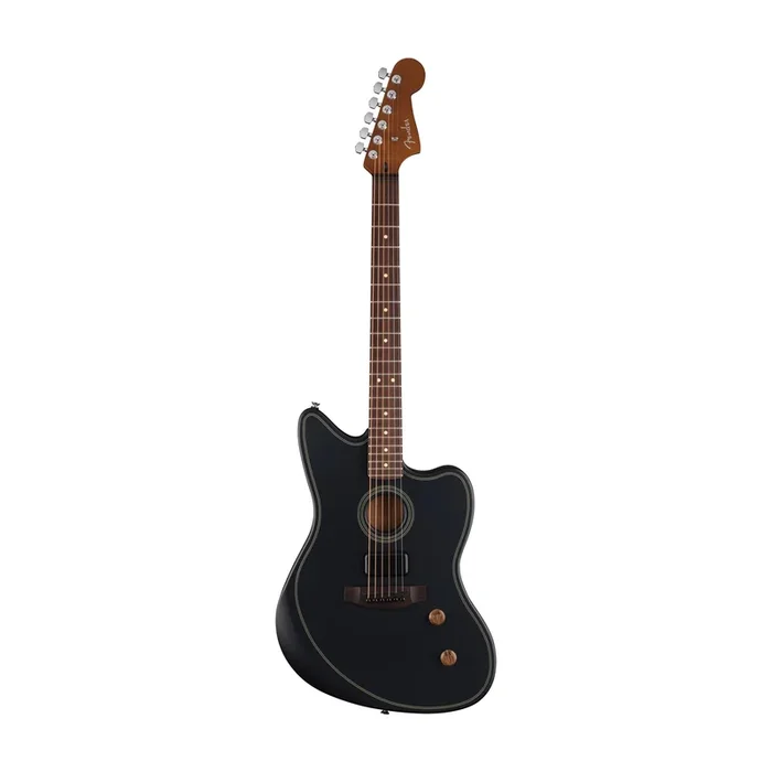 Fender Acoustasonic Standard Jazzmaster Acoustic-Electric Guitar – Black