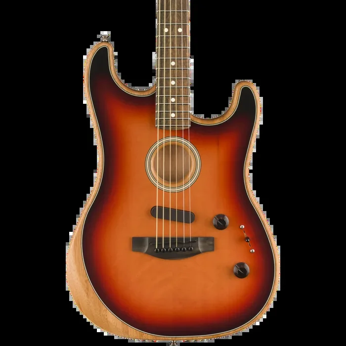 Fender Acoustisonic Stratocaster Acoustic Electric Guitar in 3 Tone Sunburst