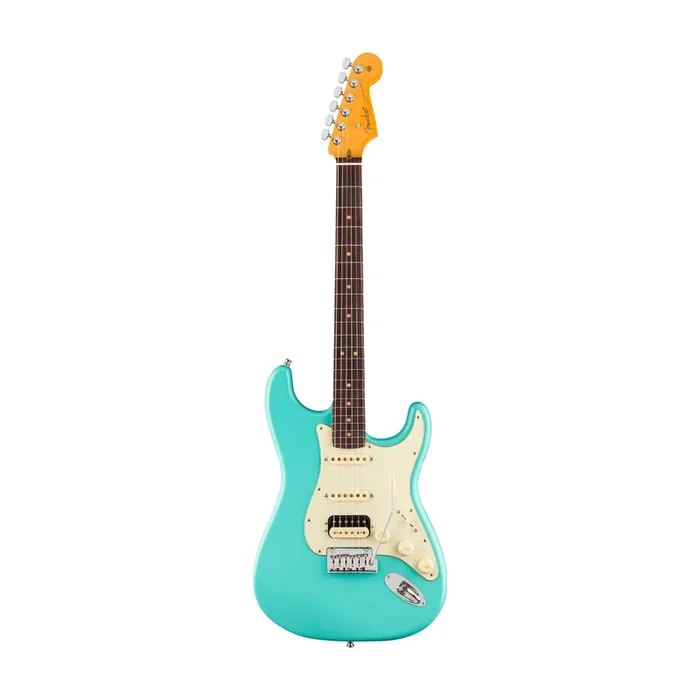 Fender American Ultra Luxe Vintage ’60s Stratocaster HSS Electric Guitar – Sea Foam Green